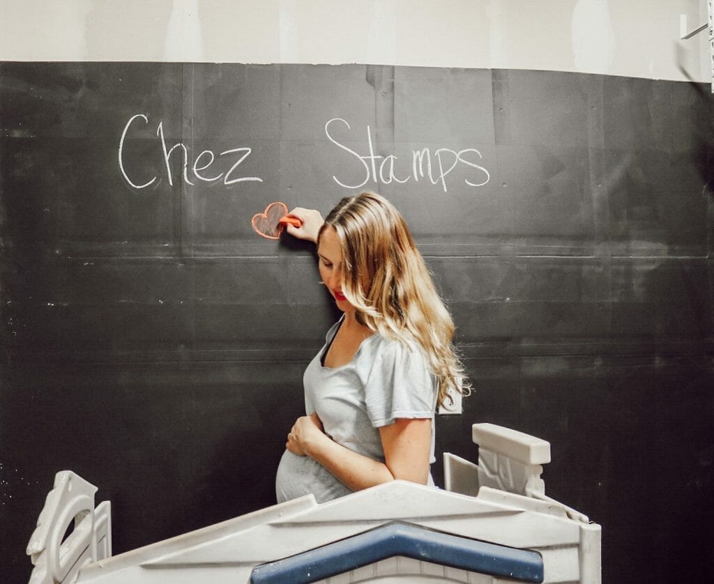 writing on chalk wall - nesting