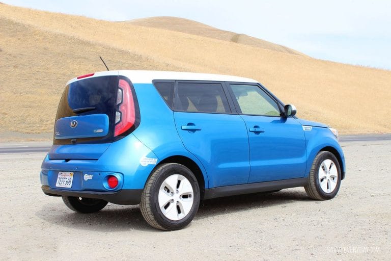 Kia Soul EV from the back