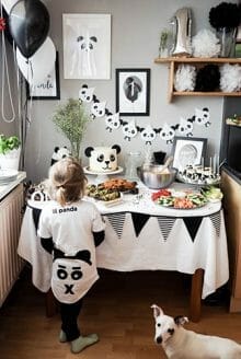 A Gorgeous Last-Minute Panda First Birthday Party