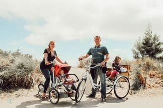 family bike ride