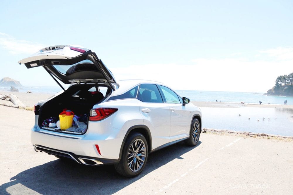 lexus in front of the beach