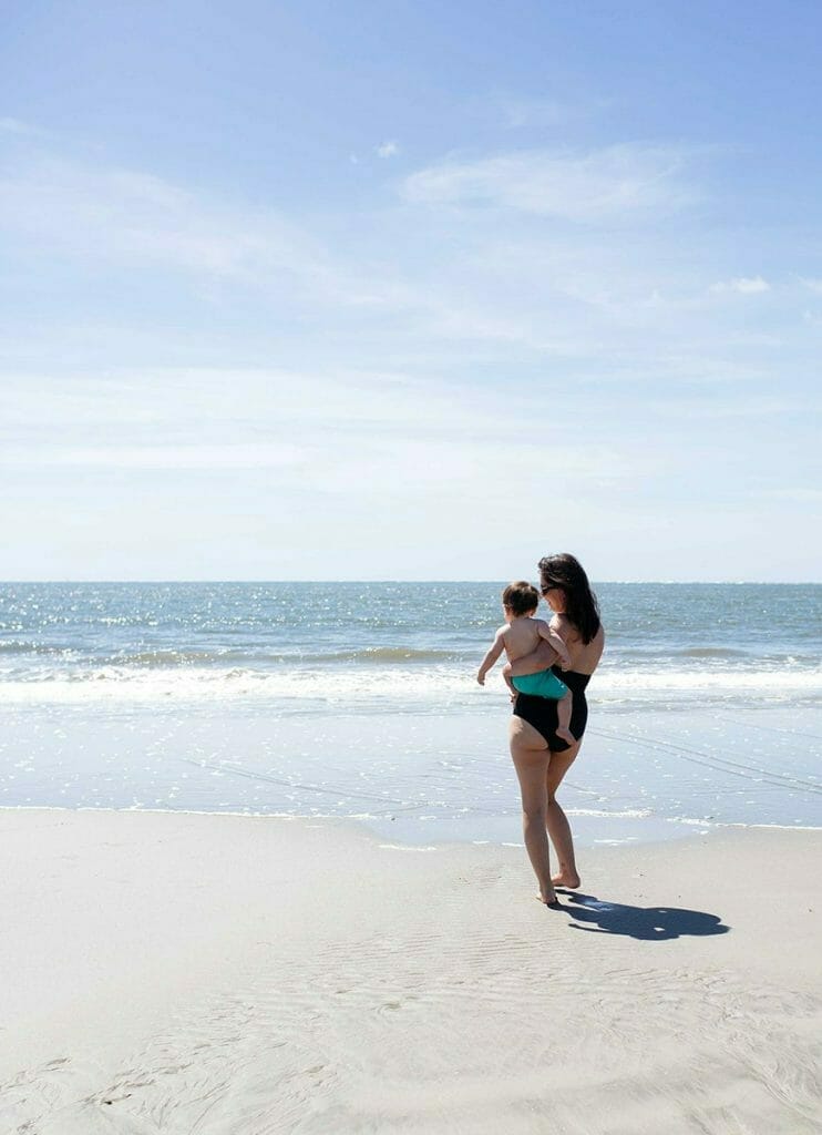 melissa and logan at the beach