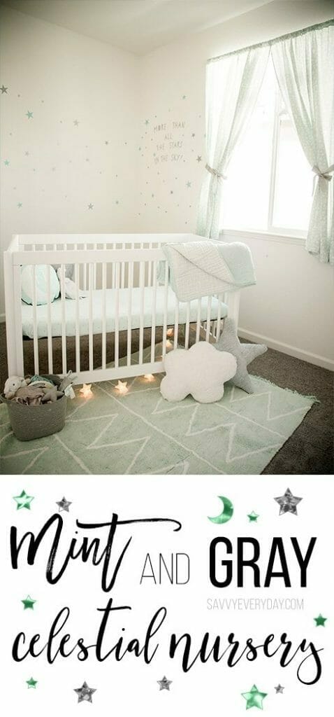 Mint and Gray Celestial Nursery