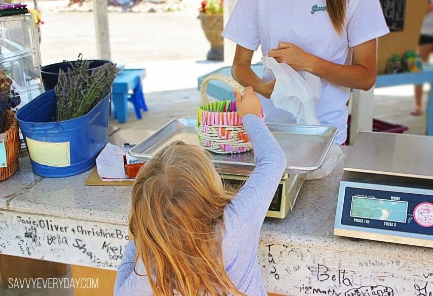 paying for fruit