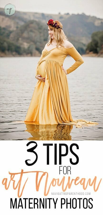 3 tips for art Nouveau maternity photos