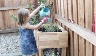 S watering plants